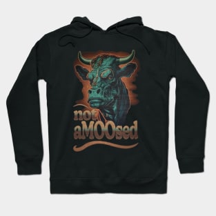 Not Amused - The Grumpy Cowboy Cow Hoodie